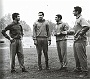 Appiani, prima di un allenamento, stagione 65-66 (serie B) , da sx Barbiero, Mazzanti, Vecchi e Barbolini (Mazzucato Roberto)